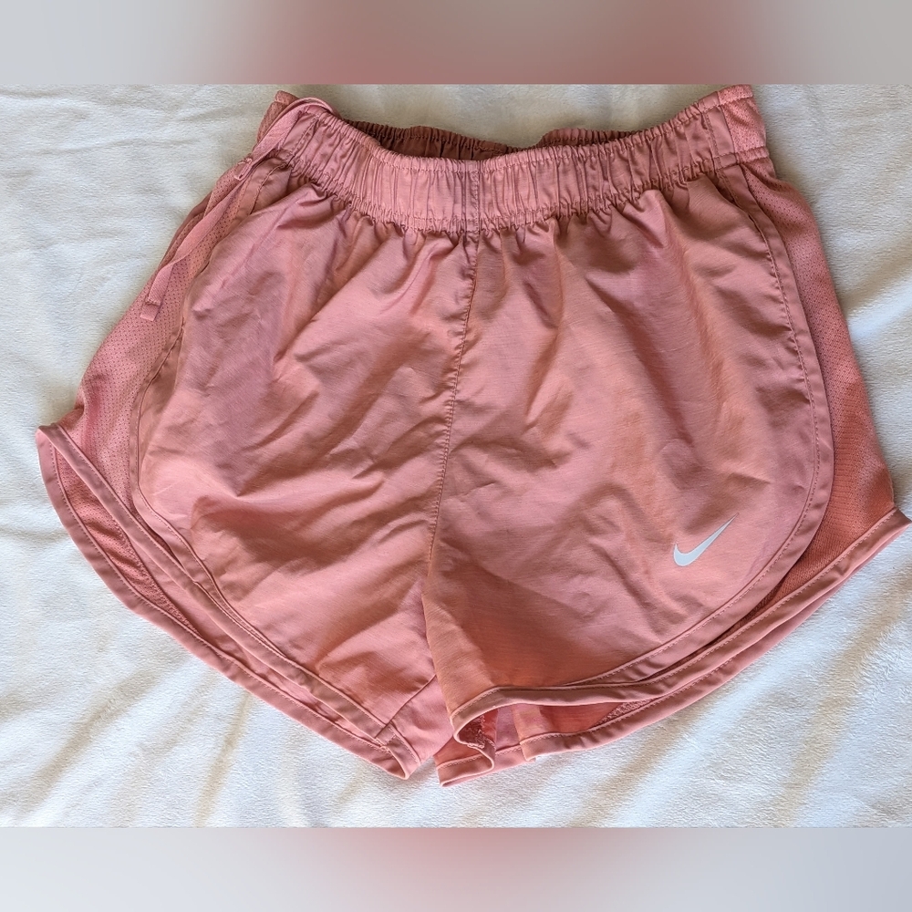 Nike Runners Shorts Women's Large Dri-Fit Lined Pullon Drawstring Active